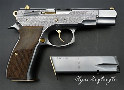 CZ 75 B  Scroll Desen Gravür & Füme Kaplama