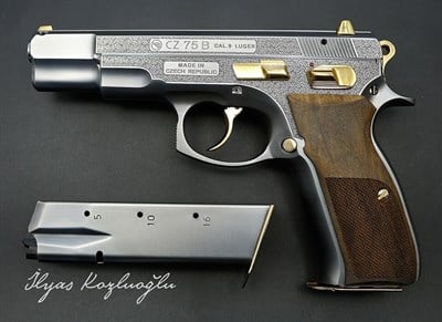 CZ 75 B  Scroll Desen Gravür & Füme Kaplama