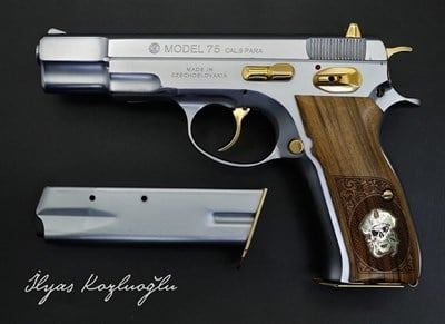 CZ 75 Beyaz Krom Kaplama
