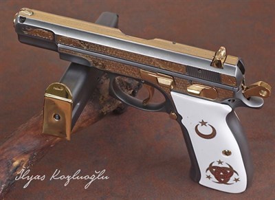 CZ 75B - Titanyum - Serpme & English Scroll Gravür