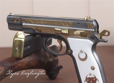 CZ 75B - Titanyum - Serpme & English Scroll Gravür