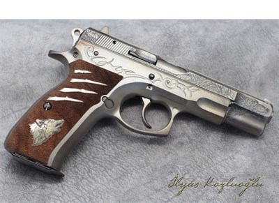 CZ 75B Füme Titanyum - Kurt Gravürü