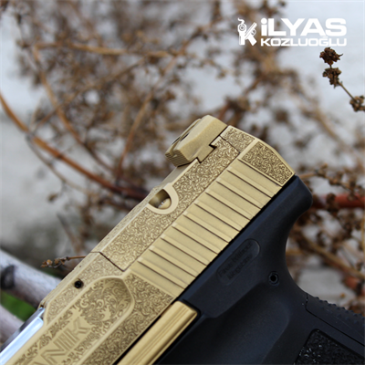 Canik TP9 Sarı Renk Kaplama & Gravür