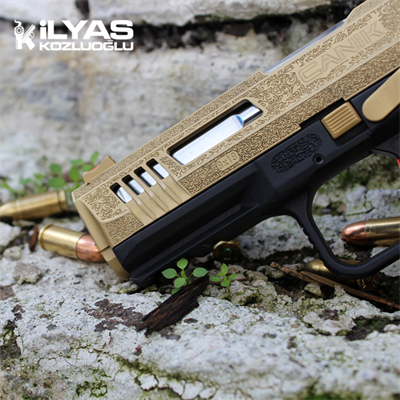 Canik TP9 Sarı Renk Kaplama & Gravür