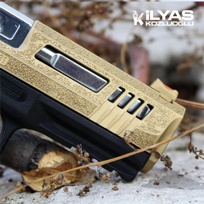 Canik TP9 Sarı Renk Kaplama & Gravür