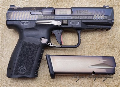 Canik TP9 Yanık Füme Titanyum Kaplama - English Scroll Gravür