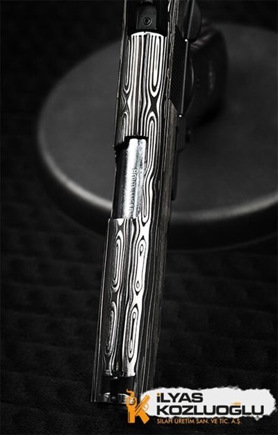 Colt 1911 Damascus Desen Gravür & Krom Kaplama