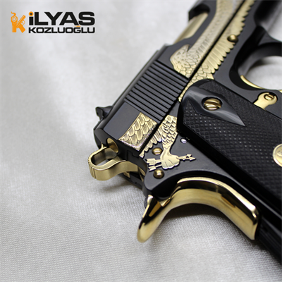 Colt 1911 Mat Siyah Kaplama & Kartal Gravür
