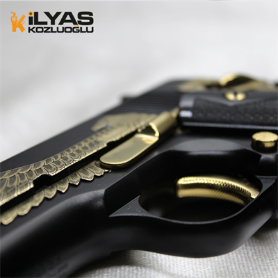 Colt 1911 Mat Siyah Kaplama & Kartal Gravür