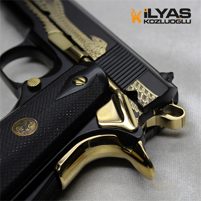 Colt 1911 Mat Siyah Kaplama & Kartal Gravür