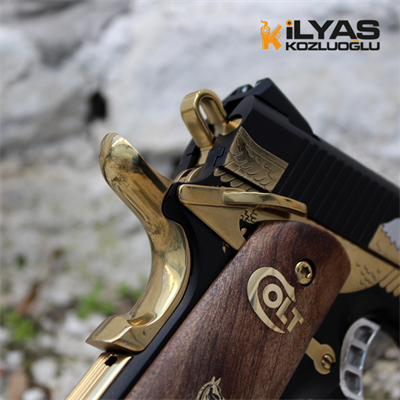 Colt 1911 Mat Siyah Kaplama & Kartal Gravür