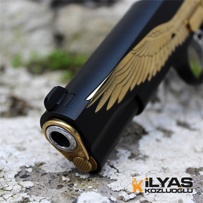 Colt 1911 Mat Siyah Kaplama & Kartal Gravür