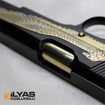 Colt 1911 Mat Siyah Kaplama & Kartal Gravür