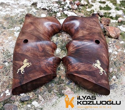 Colt Python Logolu Kök Ceviz Kabza