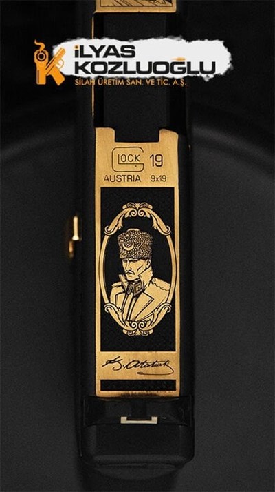 Glock 19 Cumhuriyet 100. Yılı Özel Gravür & Titanyum Kaplama