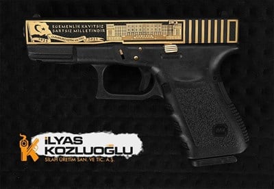 Glock 19 Cumhuriyet 100. Yılı Özel Gravür & Titanyum Kaplama