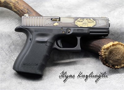 Glock 19 Gen4 Büyük Turan Devleti Yanık Füme