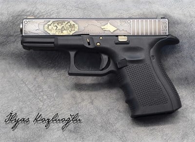 Glock 19 Gen4 Büyük Turan Devleti Yanık Füme