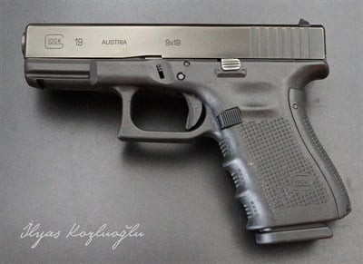 Glock 19 Siyah Krom Kaplama