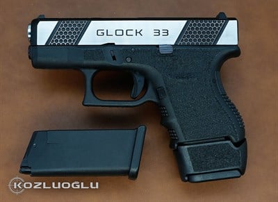 Glock 33 Petek Desen Kertik & Parlak Krom Kaplama