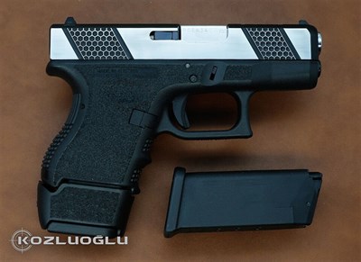 Glock 33 Petek Desen Kertik & Parlak Krom Kaplama