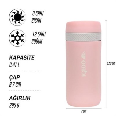 Igloo Squid Termos 410ml Pembe