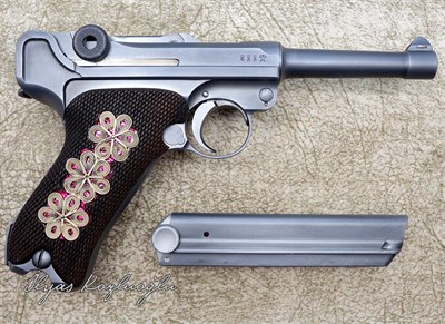 Luger P08 Füme Titanyum Kaplama