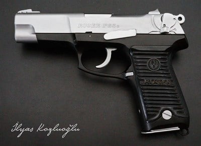 Ruger P85 Beyaz Krom Kaplama