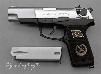 Ruger P85 Siyah Beyaz Krom Kaplama