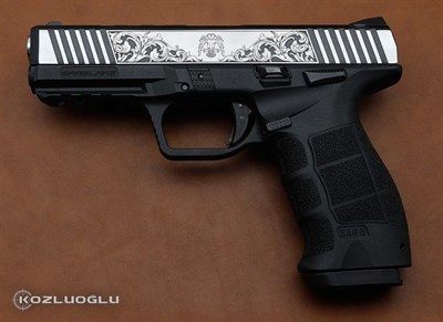 Sarsılmaz SAR9 Yanaklar Selçuklu Kartalı - Gravür Desen