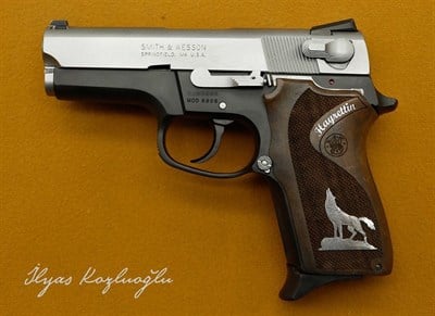 Smith&Wesson 5906 Siyah Beyaz Krom Kaplama