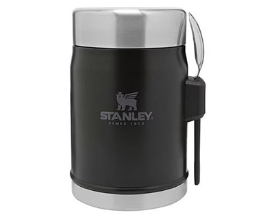 Stanley Klasik Paslanmaz Çelik Yemek Termosu Kaşıklı 0,40 LT Siyah