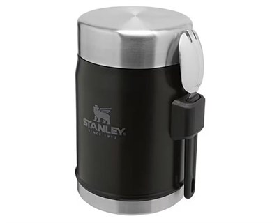 Stanley Klasik Paslanmaz Çelik Yemek Termosu Kaşıklı 0,40 LT Siyah