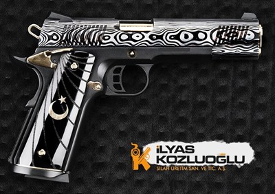 Tisaş ZIG M1911 Damascus Desen Gravür & Titanyum Kaplama