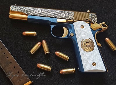 Tisaş ZIG M1911 Fenerbahçe FB desen & Titanyum ve Mavi Kaplama