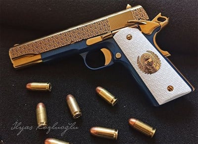 Tisaş ZIG M1911 Fenerbahçe FB desen & Titanyum ve Mavi Kaplama