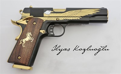 Tisaş ZIG M1911 Füme Titanyum Kartal Gravür