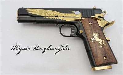 Tisaş ZIG M1911 Füme Titanyum Kartal Gravür