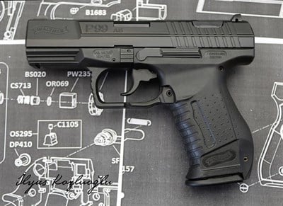 Walther P99 Siyah Krom Kaplama