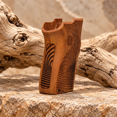 Smith & Wesson 6906 Ceviz Kabza Tam Yüzey Desenli S & W Logolu