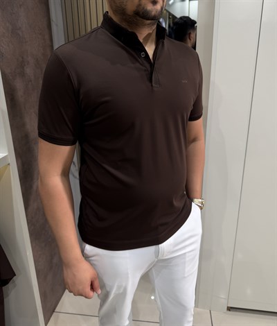 Dry Touch Polo Yaka T-shirt | Kahve