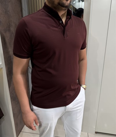 Dry Touch Polo Yaka T-shirt | Vişne