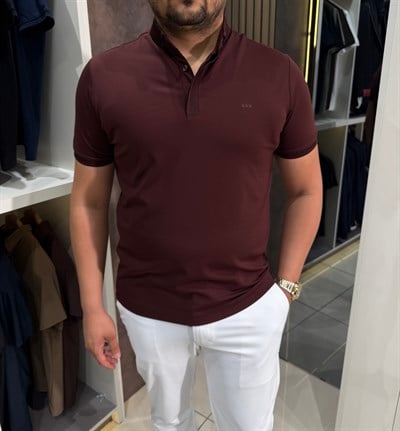 Dry Touch Polo Yaka T-shirt | Vişne