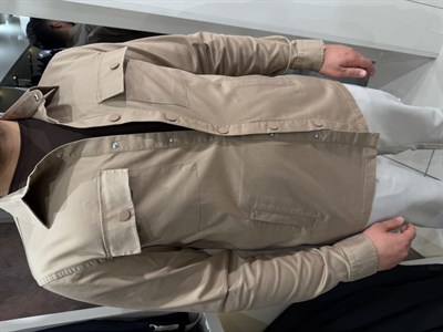 Pamuk Gabardin Ceket Gömlek | Bej