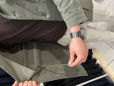 Pamuklu Likralı Safari Ceket | Haki