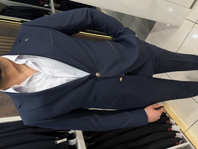Veltro Gold Metal Düğme Takım | Lacivert