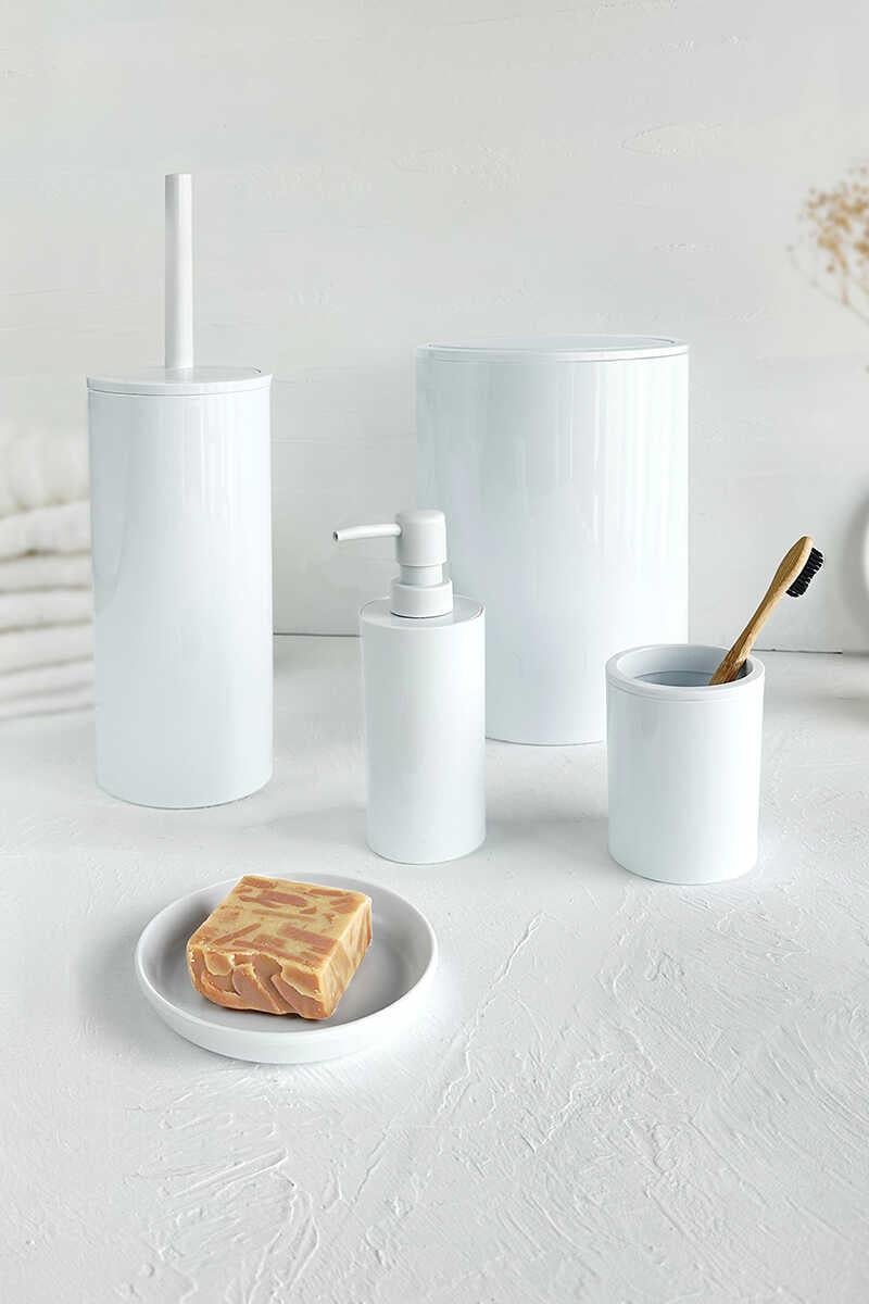 ANS FLORES 5Lİ BANYO SETİ-BEYAZ M-SAS17-01