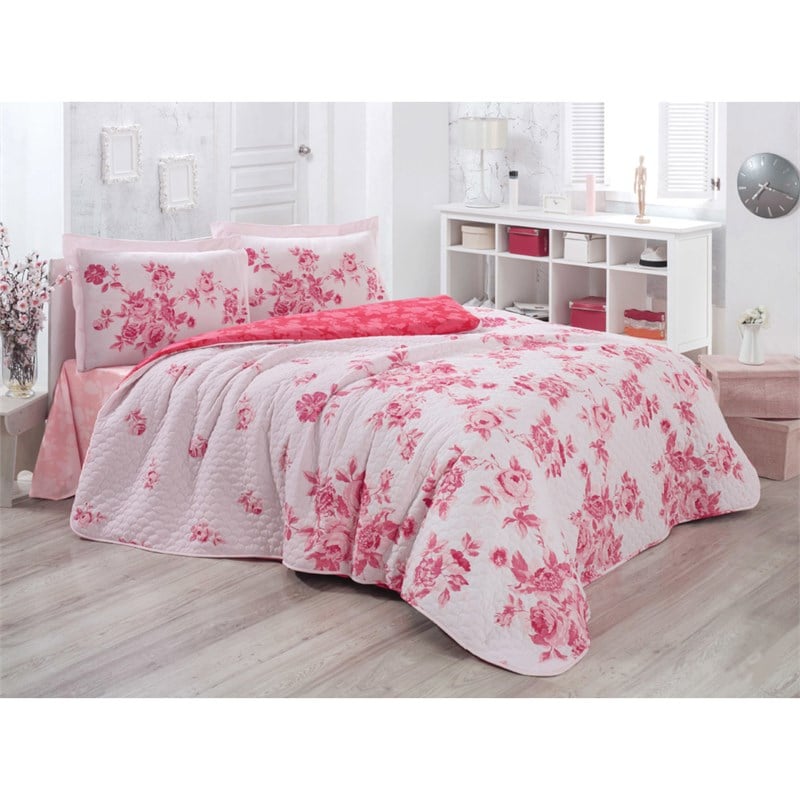 Aryıldız Lady Red Kapitoneli Çift Kişilik Nevresim Takımı