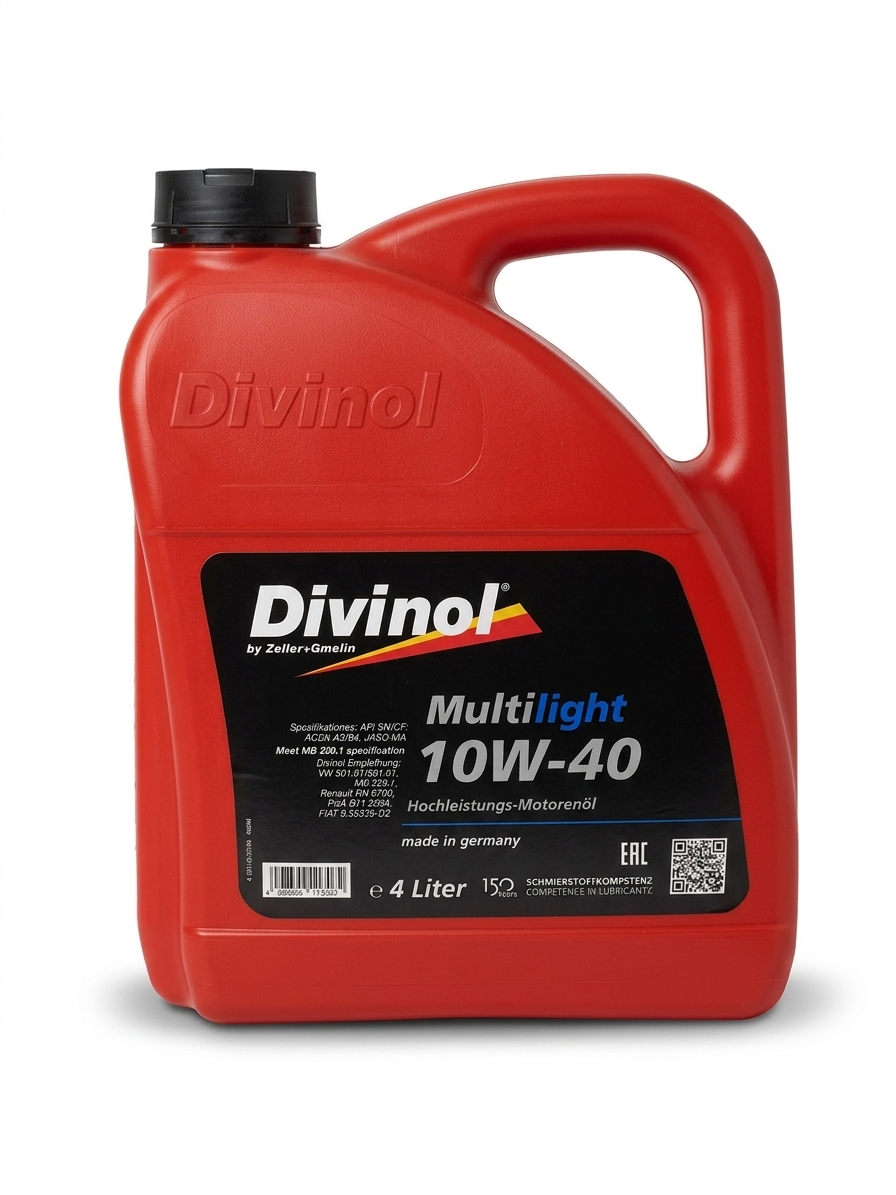 BAE ZEL Divinol Multilight 10W 40 MOTOR YAĞI (4 LT=3,48 KG)