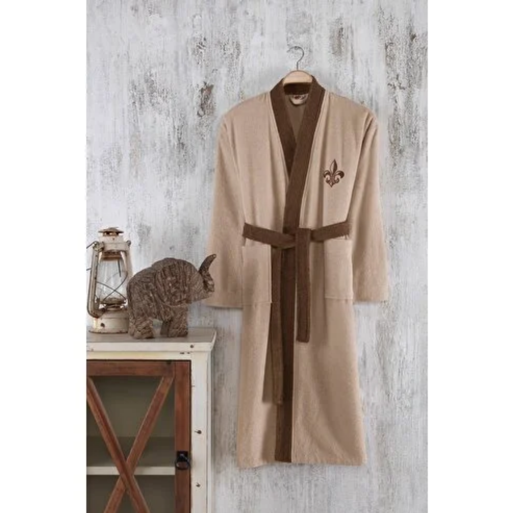 COT FINE BORNOZ BEJ-KAHVE M/L